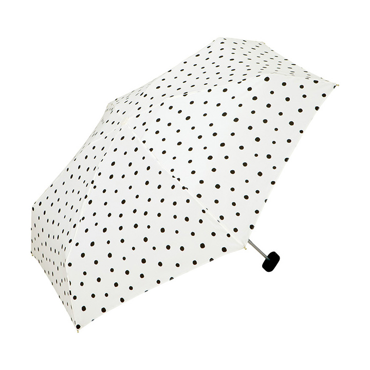 WPC レディース折りたたみ傘 dot mini クラッチタイプ 106158, 晴雨兼用 おしゃれな折りたたみ傘