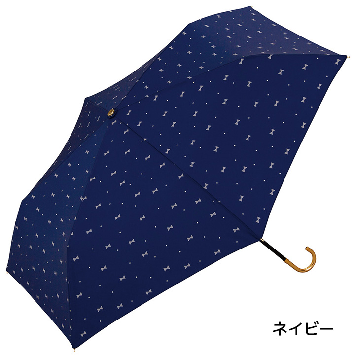レディース傘 gem ribbon mini, 晴雨兼用傘