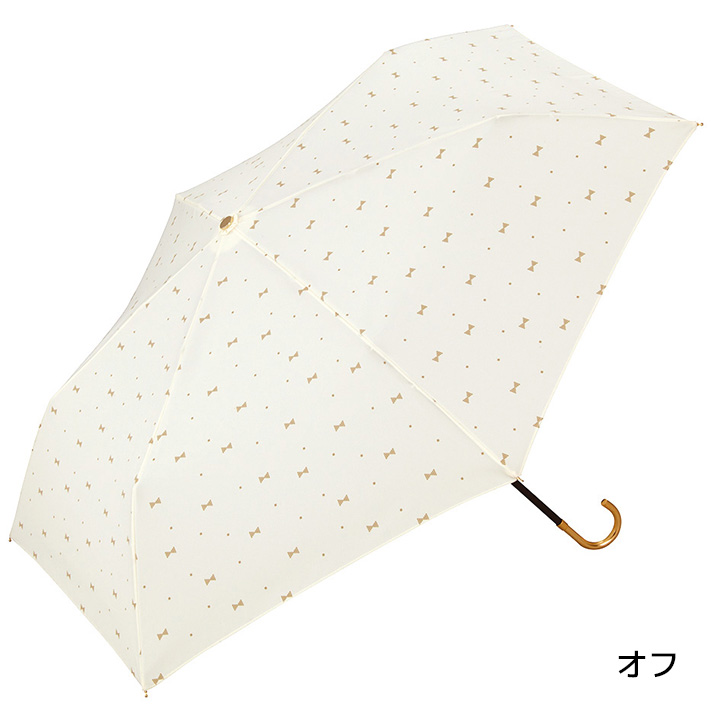 レディース傘 gem ribbon mini, 晴雨兼用傘