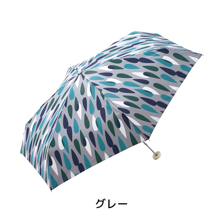 WPC レディース折りたたみ傘 rain mini ジッパーケース 554127, 晴雨兼用傘
