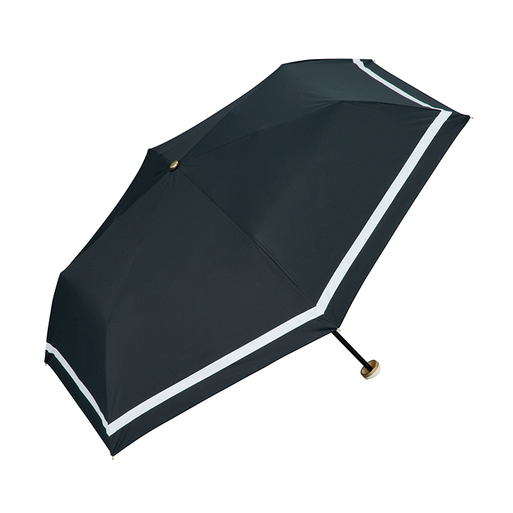 レディース折りたたみ傘 HEART LINE mini, 晴雨兼用 遮光遮熱折りたたみ傘