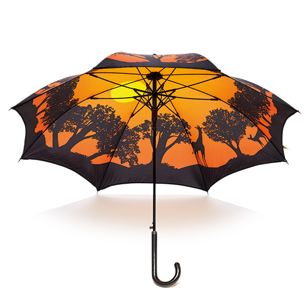 レディース傘 アフリカサンセット, 一枚張傘