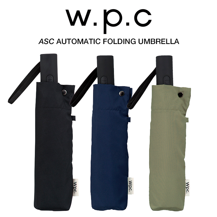 WPC 自動開閉折りたたみ傘 自動開閉傘 UNISEX ASC Umbrella 無地 MSJ01, 日傘にもなる男女兼用の晴雨兼用傘