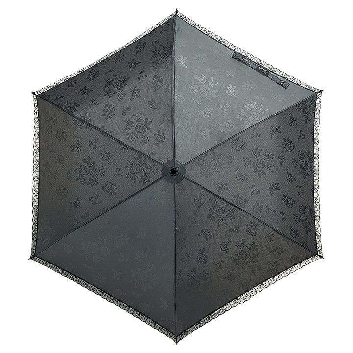 レディース折りたたみ傘 カーボンエンボス柄, 超軽量 晴雨兼用傘
