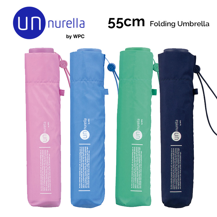 unnurella by WPC 折りたたみ傘 アンヌレラ mini 55cm UN106M, 超撥水 UV遮蔽率99% 晴雨兼用傘