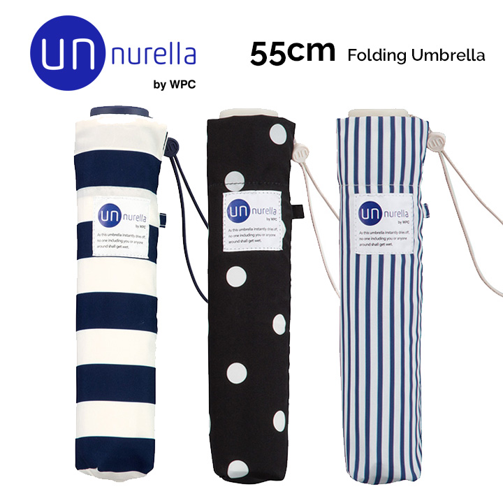 折りたたみ傘 アンヌレラ mini 55cm, 超撥水 UV遮蔽率99% 晴雨兼用傘