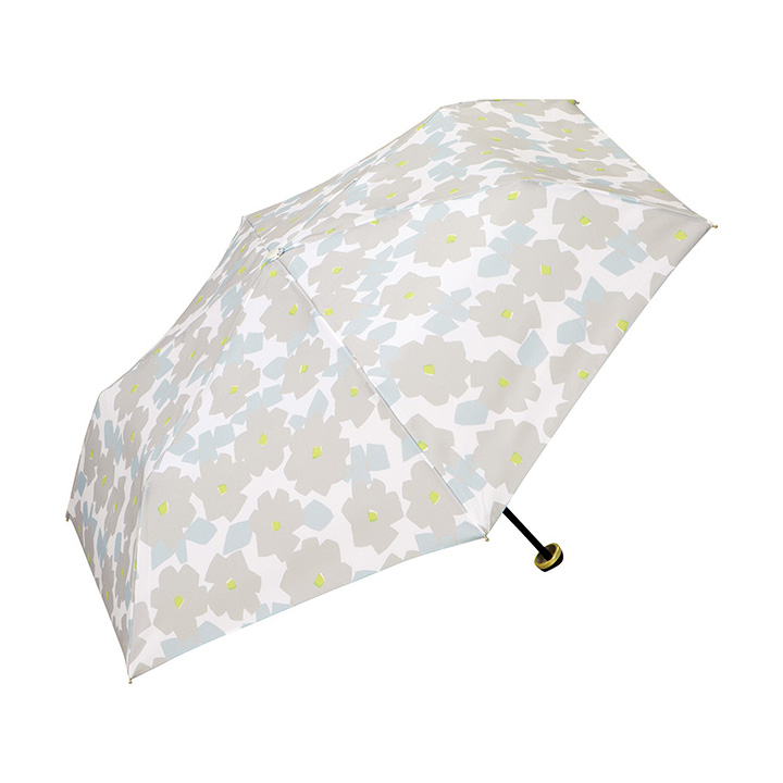 WPC レディース折りたたみ傘 cube flower mini ポーチタイプ 120228, 晴雨兼用 おしゃれな折りたたみ傘