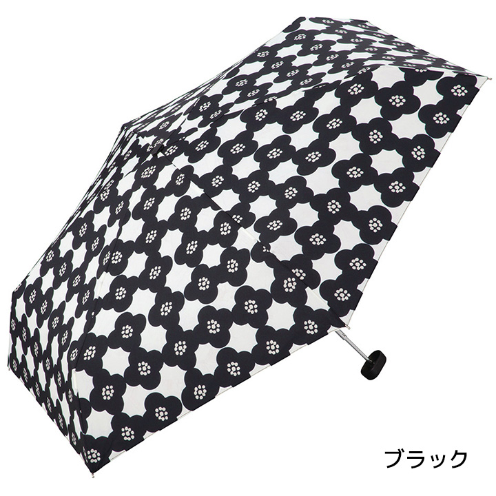 WPC レディース折りたたみ傘 camellia mini クラッチタイプ 436155, 晴雨兼用 おしゃれな折りたたみ傘