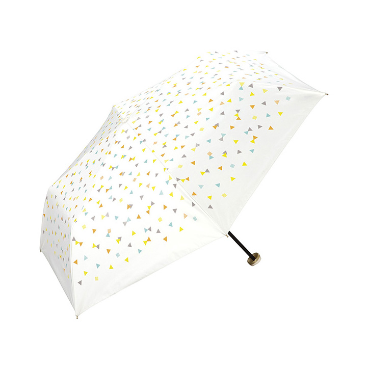 WPC レディース折りたたみ傘 SANKAKU mini ポーチタイプ 801841, 日傘にもなる晴雨兼用の遮光遮熱傘