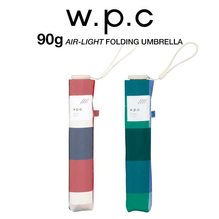 WPC レディース折りたたみ傘 Air-light Umbrella カラーブロック AL010 AL010, 晴雨兼用 超軽量90g