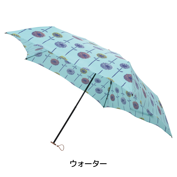 mabu レディース折りたたみ傘 フローラ MBULMDPT-flora, UVカット97% 晴雨兼用傘