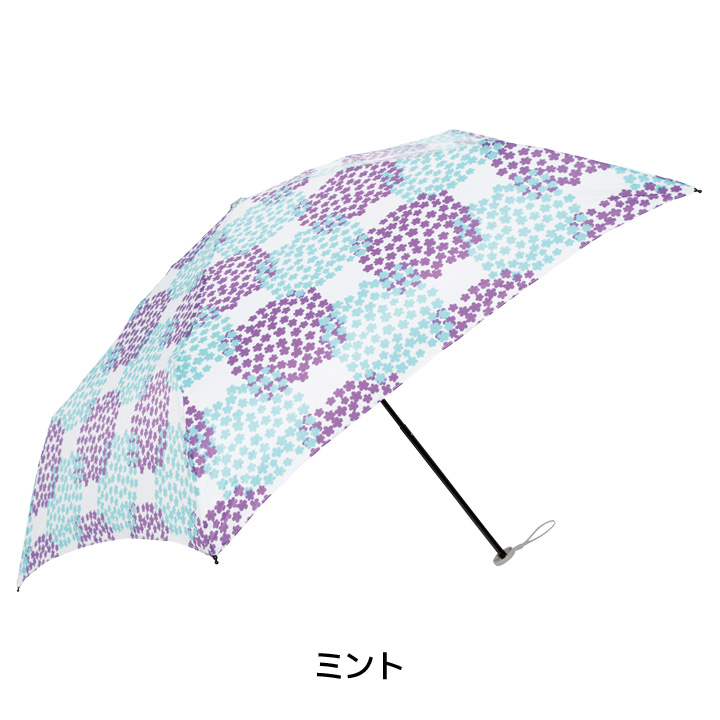 mabu レディース折りたたみ傘 ブーケ MBULMDPT-bouquet, UVカット97% 晴雨兼用傘