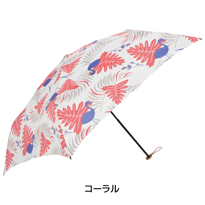 mabu レディース折りたたみ傘 サファリ MBULMDPT-safari, UVカット97% 晴雨兼用傘