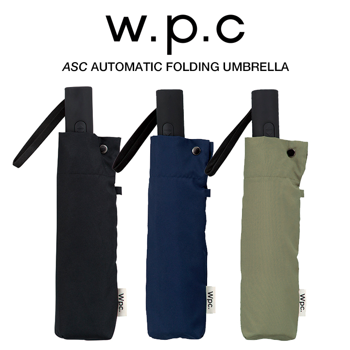 WPC 自動開閉折りたたみ傘 自動開閉傘 UNISEX ASC Umbrella 無地 MSJ MSJ01, 日傘にもなる男女兼用の晴雨兼用傘