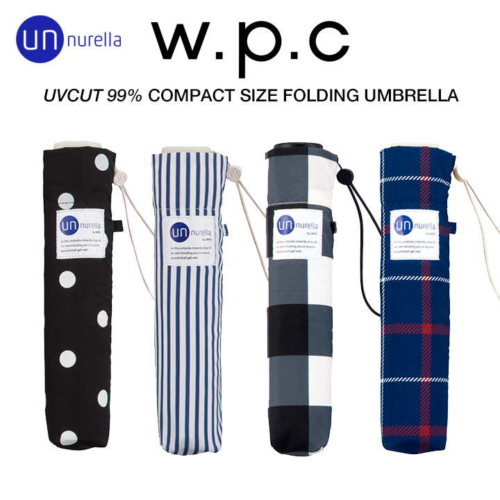 unnurella by WPC 折りたたみ傘 アンヌレラ mini 55cm UN-106 UN106, 超撥水 UV遮蔽率99% 晴雨兼用傘